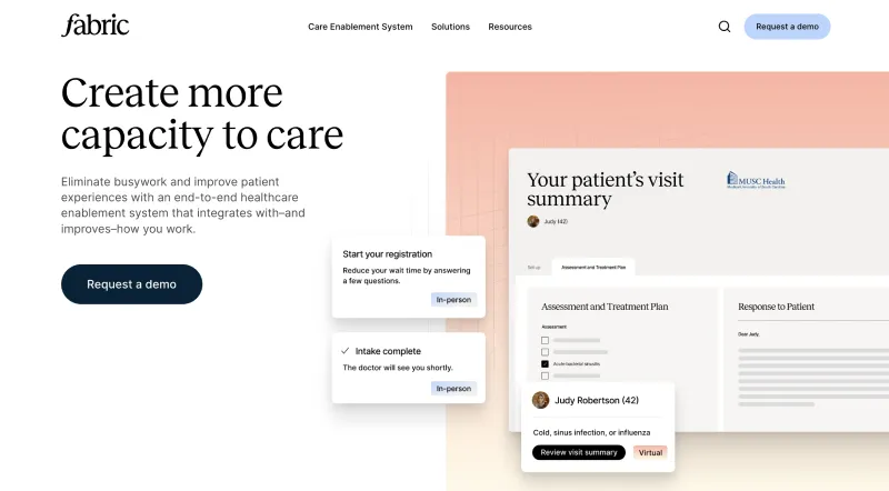Fabric Health website