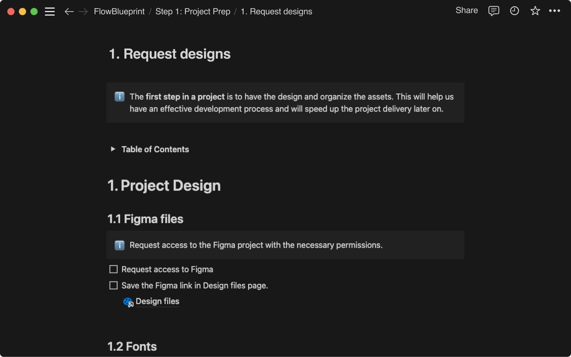 Webflow Checklist steps