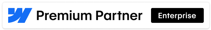 Webflow Premium Partner Enterprise badge
